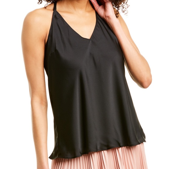 NWT BCBGMAXAZRIA Black Tie-Back Cami - Picture 4 of 7